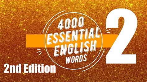 4000 Essential English Words 2 2nd Edition Youtube