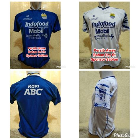 Jual Jersey Persib Home Away Lokal Sablon Bahan Dri Fit 2021 Indonesia