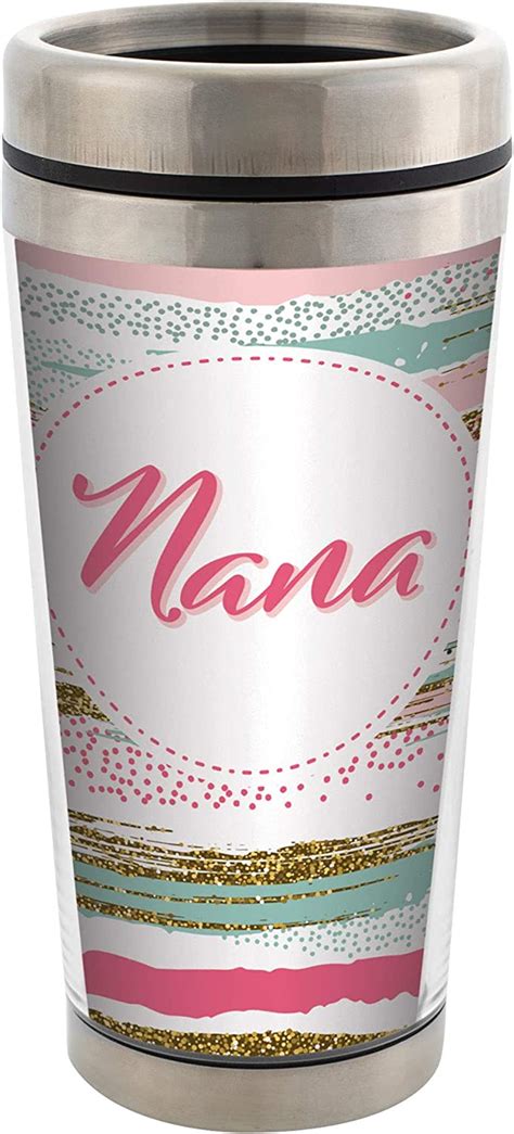 Nana Stainless Steel 16 Oz Travel Mug With Lid