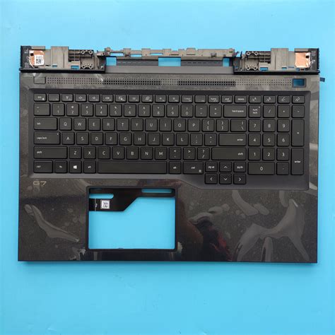 Used New Palmrest Upper Cover With Keyboard Black For Dell 17 G7 7700