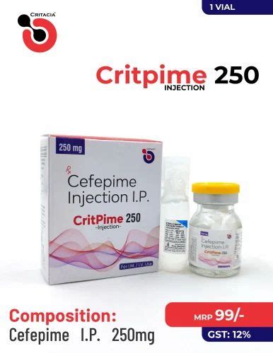 Anhydrous Cefepime I P Mg Injection At Rs Piece Cefepime