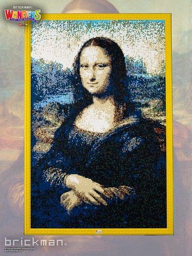 Lego Mona Lisa Mona Lisa Lego Art Most Famous Paintings