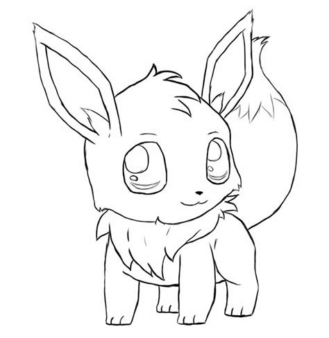 Desenhos De Eevee Para Imprimir E Colorir Pintar