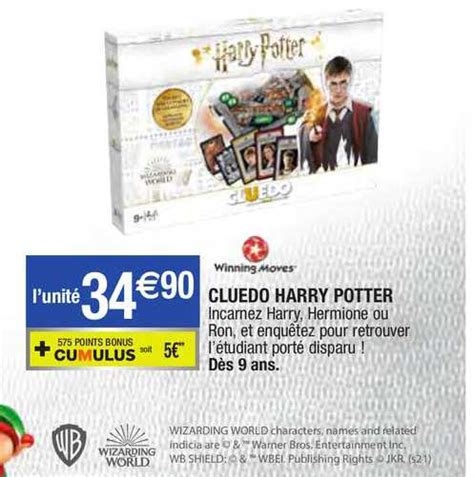 Promo Cluedo Harry Potter Chez Migros France Icatalogue Fr