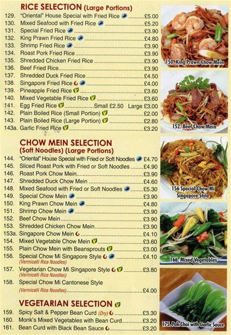 Menu At Oriental Chef Fast Food London 235 High Rd