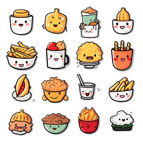 Kawaii Cartoon Food Adorably Cute and Delicious Edible Characters 29319968 PNG