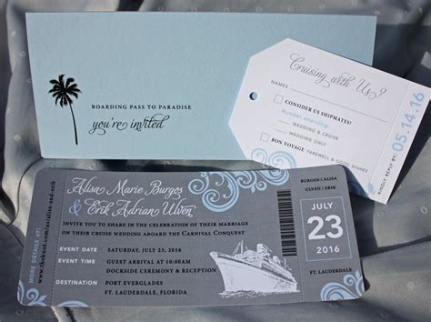 Cruise Wedding Invitations