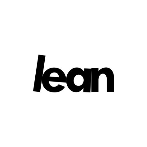 The Lean Logo Vector Design 16009738 Vector Art At Vecteezy