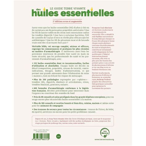 Le Guide Terre Vivante Des Huiles Essentielles