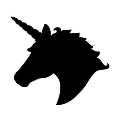 Unicorn silhouette cliparts – Clipartix