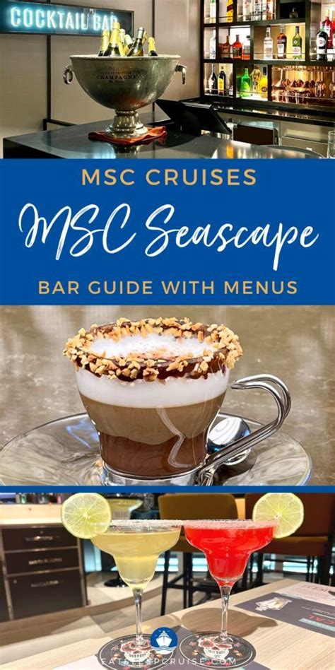 Msc Seascape Bar Guide With Menus