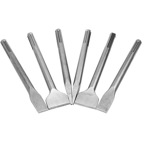 6 Pcs Sds Max Chisel Set Hammer Drill Chisel Set 34 Inch Masonry