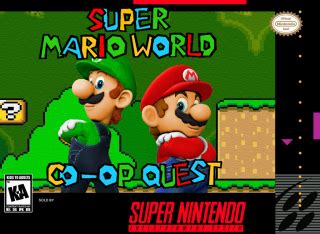 Hack Super Mario World 2 Player Co Op Quest SNES Super Famicom