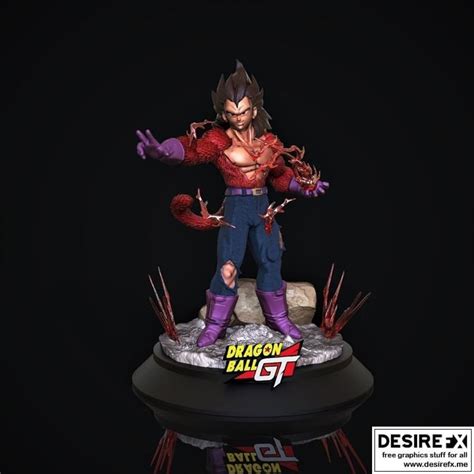 Desire FX 3d Models Vegeta SSJ4 Dragon Ball 3D Print Model STL