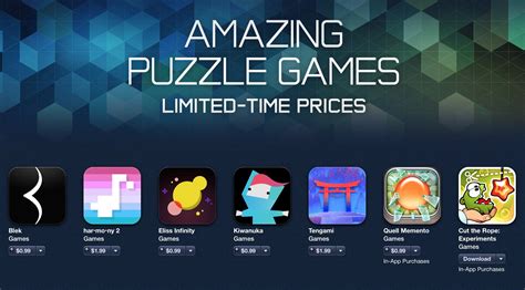 Amazing Puzzle Games Highlighted by Apple