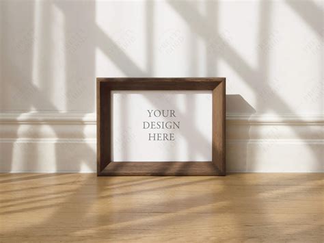 Horizontal Frame Mockup 5x7 Frame Mockup Wooden Frame Etsy