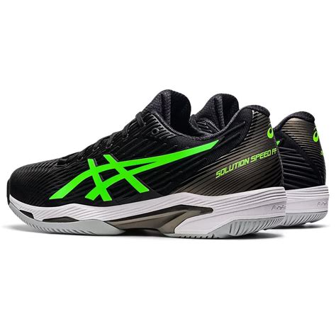 Asics Mens Solution Speed Ff 2 Tennis Shoes Blackgecko Green