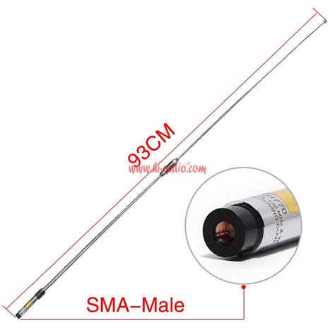 Harvest Rh Dual Band Antenna Sma Male For Two Way Radio Walkie Talkie