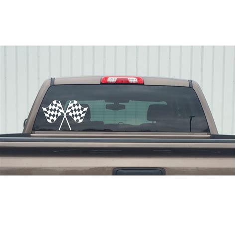 Racing Checker Flags Decal Racing Checker Flags Sticker 7170