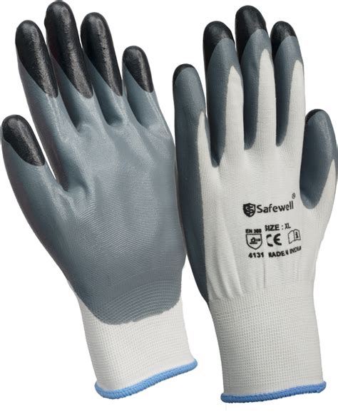 SAFEWELL Nitrile Coated Hand Gloves Powder Free At Best Price In Kolkata