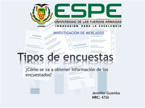 Tipos De Encuestas PPT