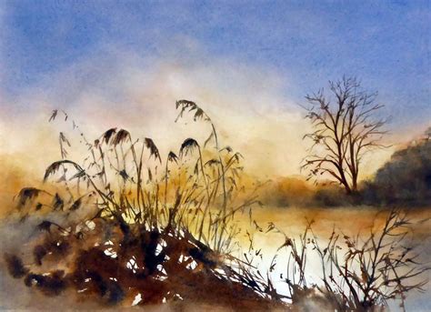 Les Ciels Site De Paulette Cazales Aquarelle