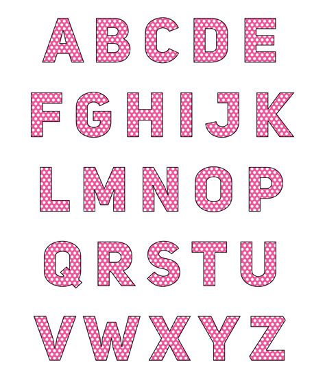 9 Best Polka Dot Printable Alphabet Letters Images And Photos Finder