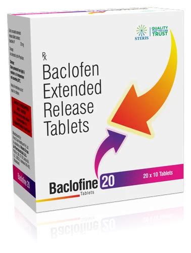 Baclofen Extended Release Tablets At Rs 40 Stripe Baclofen Tablets In