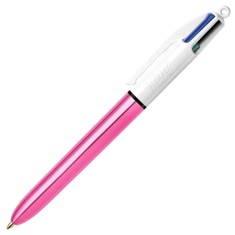 BIC BOLÍGRAFO 4 COLORES SHINE ROSA Bolígrafos y rollers Librería General