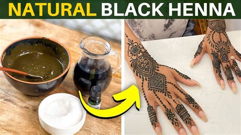 How To Make Natural Black Henna Hengua Jagua Paste Youtube