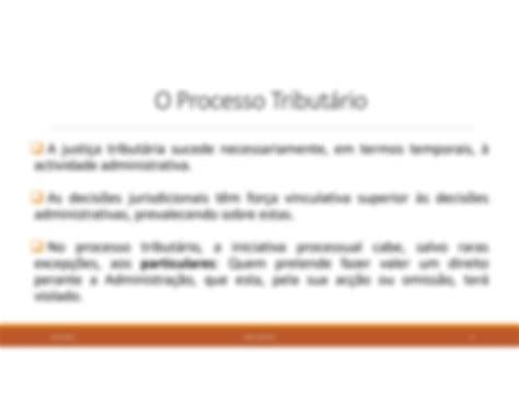 Solution Processo Tribut Rio Conceito Enquadramento Fases E Princ