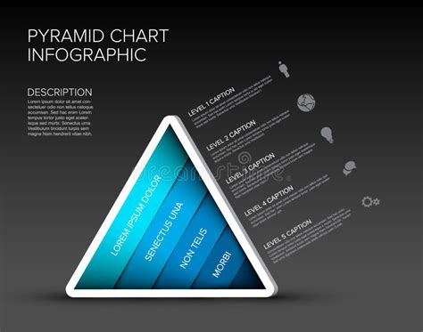 Layers Pyramid Infographic Template Stock Vector Illustration Of