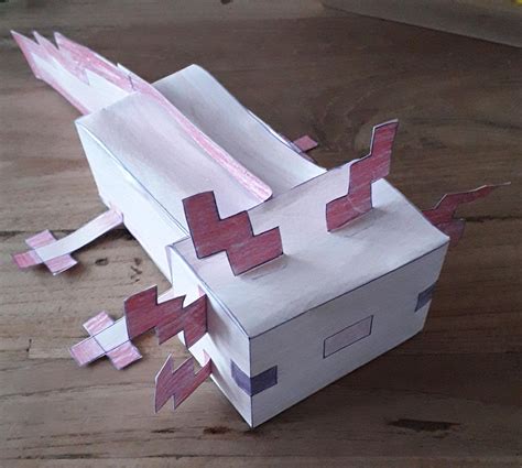 Minecraft Axolotl Papercraft