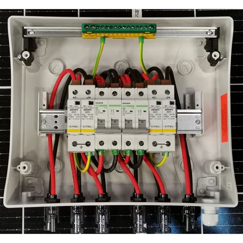 Coffret de protection DC 2 entrées PV 2 MPPT Parafoudre MadEnR