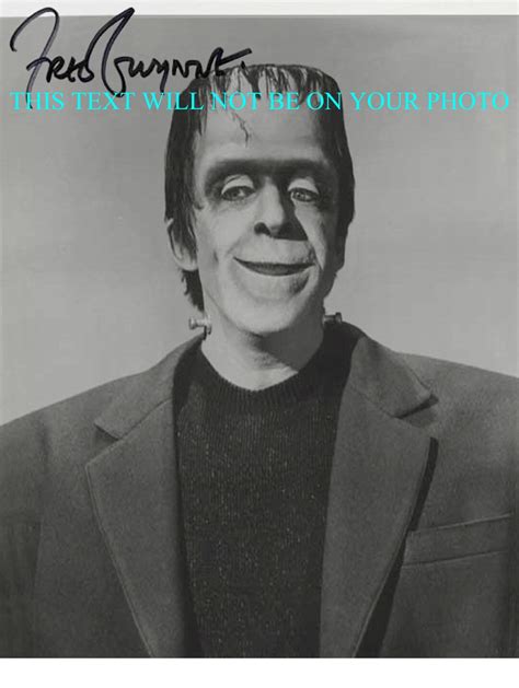 Fred Gwynne Herman Munster Signed Autograph Autographed 8x10 Reprint