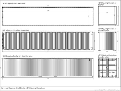 Shipping Container Technical Drawings