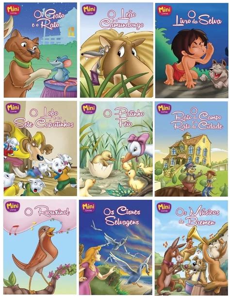 Kit 35 Mini Clássicos Livros Infantil R 54 90 em Mercado Livre