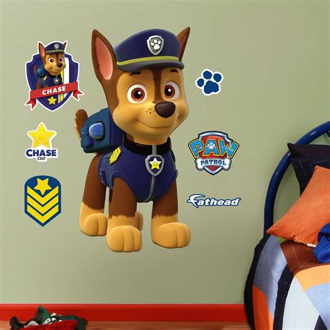 Fathead Paw Patrol Chase Junior Wall Decal - WGL-03