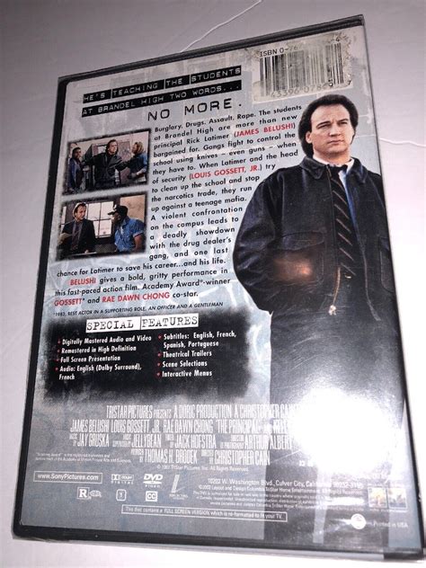 The Principal Dvd New Sealed Jim Belushi Louis Gossett Jr Rae