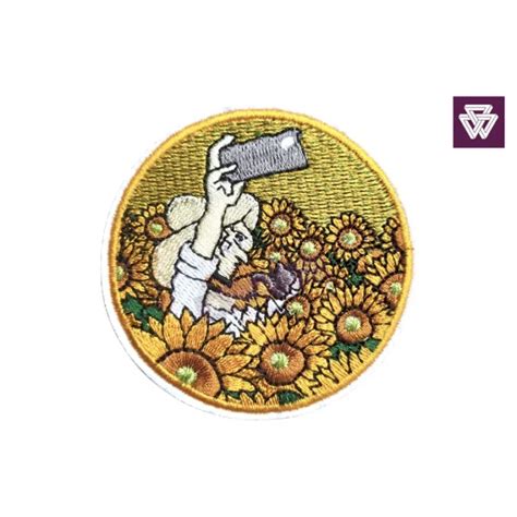 VAN GOGH Sunflowers Embroidery Patch Iron On Zolastore