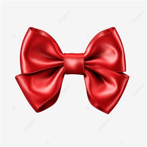 Shiny Red Satin Bow Bow Ribbon Red PNG Transparent Image And Clipart