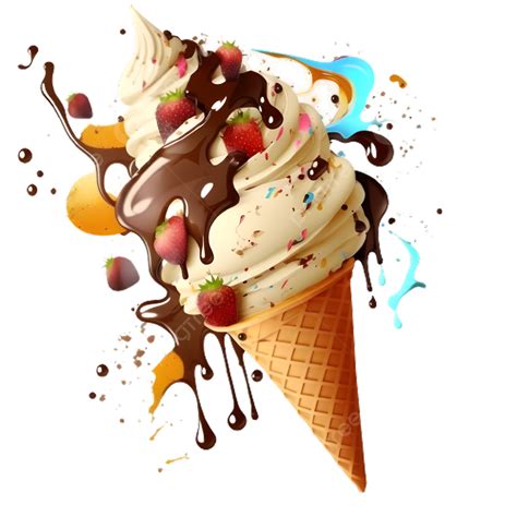 Illustration De Glace D T Png Cr Me Glac E T Illustration Image