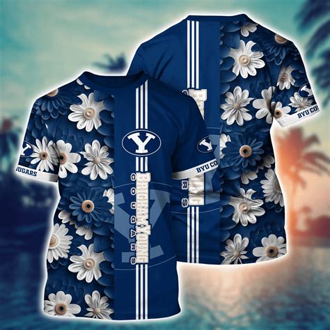 BYU Cougars Flower Hawaii Shirt And T Shirt For Fans Summer Football