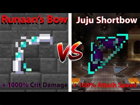 Juju Shortbow VS Runaan's Bow! (Hypixel Skyblock) - YouTube