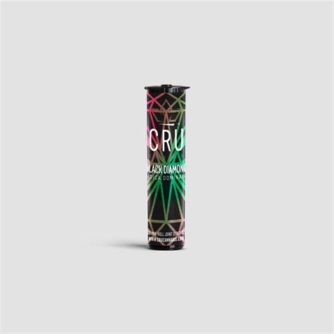 Cru Cannabis Black Diamond 0 5g Indica Pre Roll Leafly