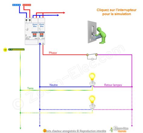 Sch Ma Branchement Interrupteur Avec Voyant Lumineux Sans Neutre