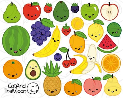 Cute Fruit Cartoons