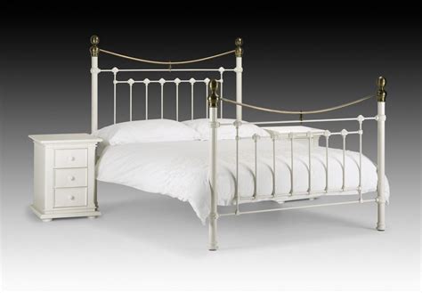 White Iron Bed Bed White Cast Iron Beds With Simple Curved Ornament