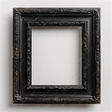 Premium Photo | Basic Thin Black Frame Front View