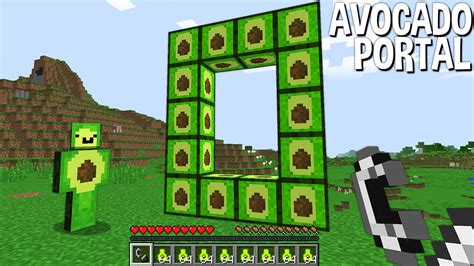 Try Build Avocado Portal In Avocados From Mexico World In Minecraft